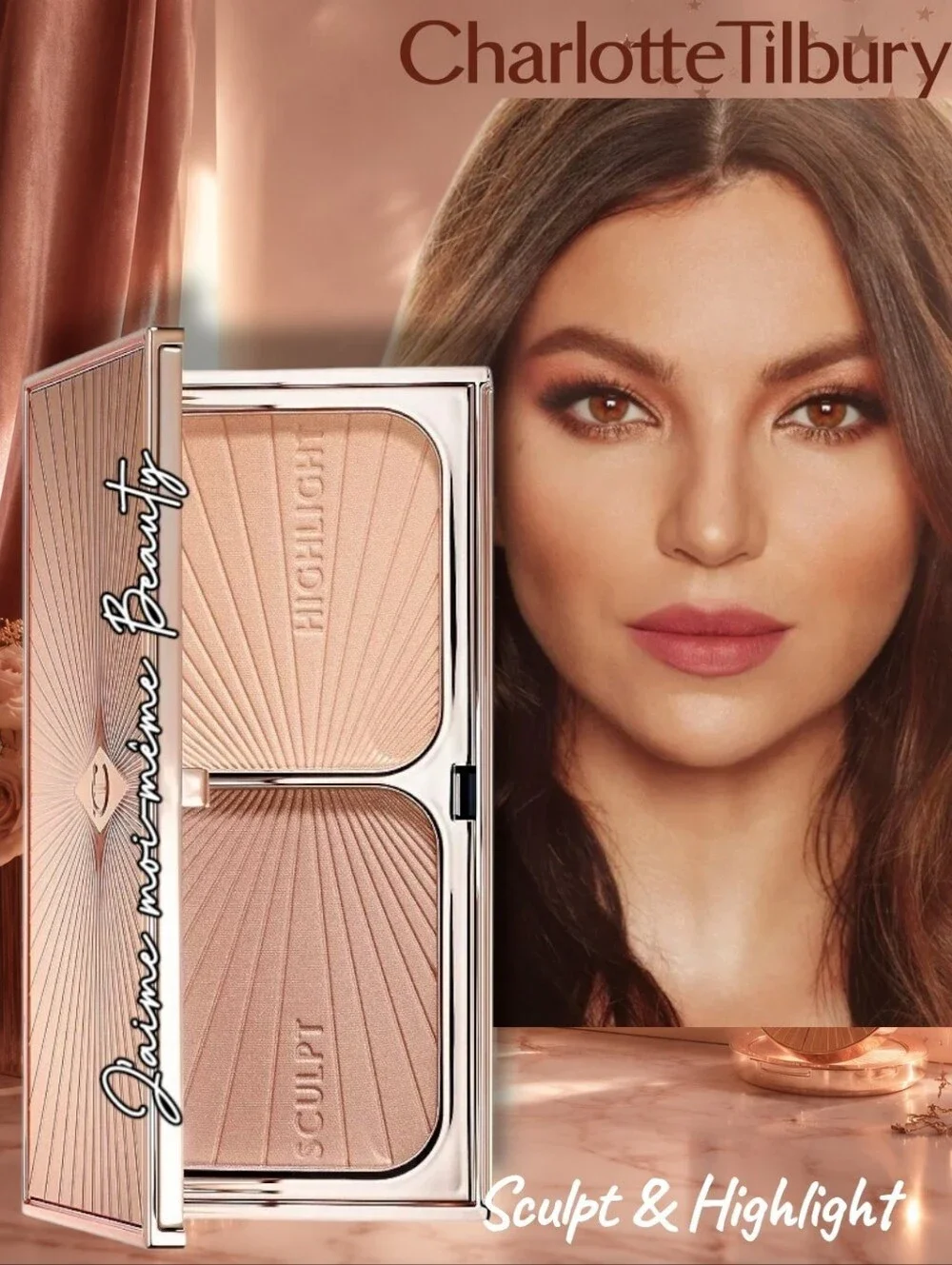 Charlotte Tilbury Bronzer Sculpt & Highlight Duo - Light To Medium